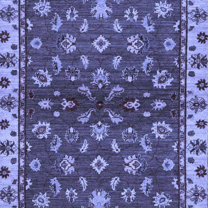 Machine Washable Oriental Blue Traditional Rug, wshabs3001blu