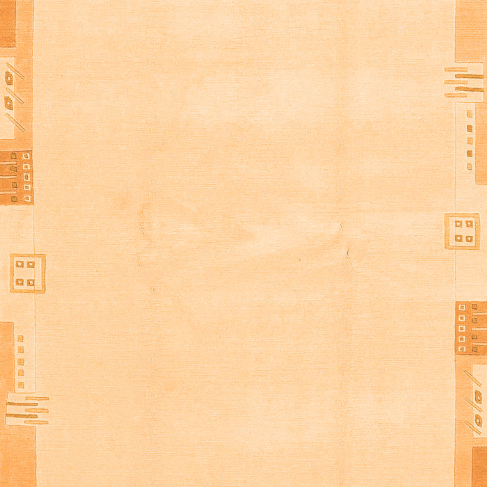Solid Orange Modern Rug, abs3002org