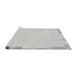 Sideview of Machine Washable Solid Gray Modern Rug, wshabs3002gry