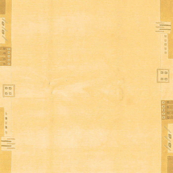 Machine Washable Solid Brown Modern Rug, wshabs3002brn