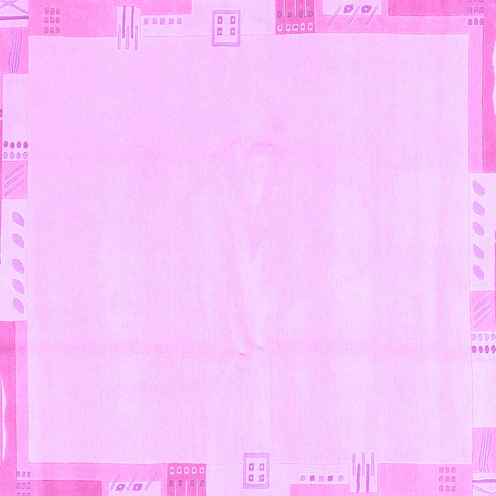Square Solid Purple Modern Rug, abs3002pur
