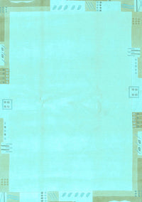 Solid Light Blue Modern Rug, abs3002lblu