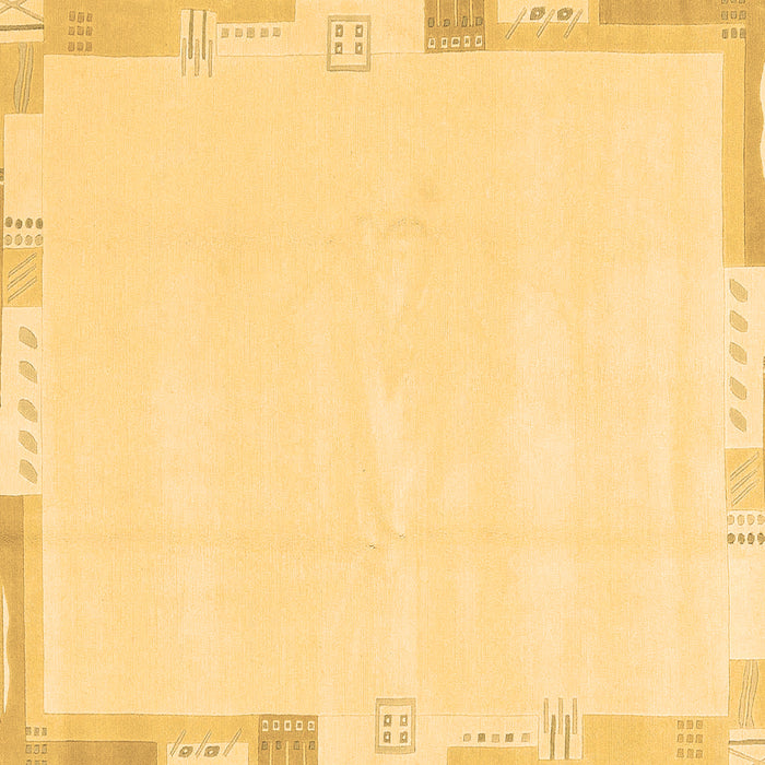 Square Machine Washable Solid Brown Modern Rug, wshabs3002brn