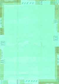 Solid Turquoise Modern Rug, abs3002turq