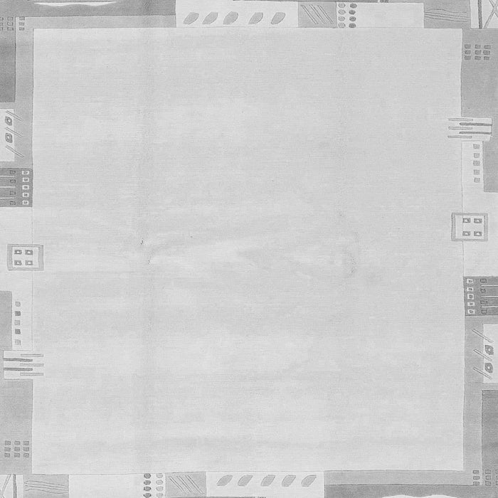 Square Solid Gray Modern Rug, abs3002gry