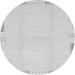 Round Solid Gray Modern Rug, abs3003gry