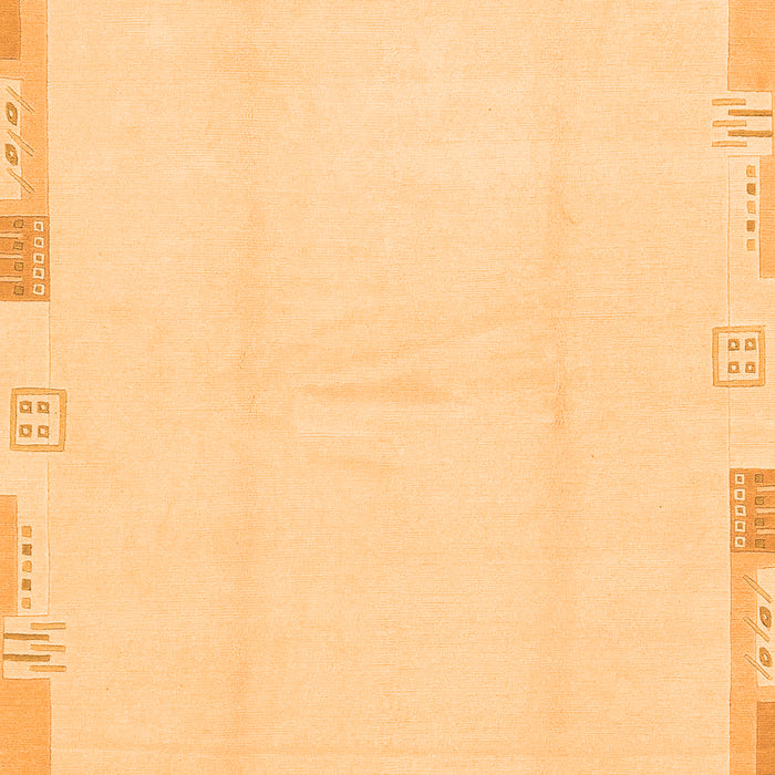 Machine Washable Solid Orange Modern Area Rugs, wshabs3003org