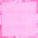 Square Solid Pink Modern Rug, abs3003pnk