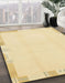 Machine Washable Abstract Sun Yellow Rug in a Family Room, wshabs3003