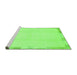 Sideview of Machine Washable Solid Green Modern Area Rugs, wshabs3003grn