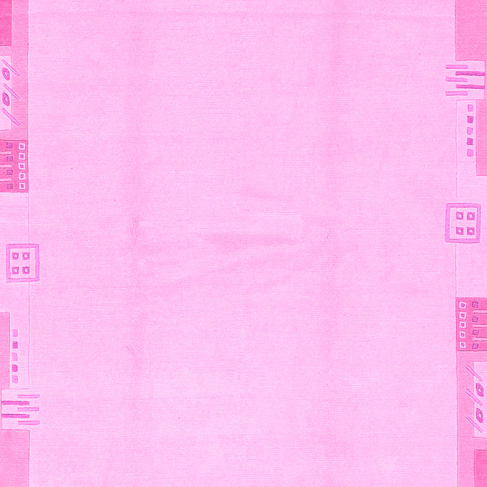 Machine Washable Solid Pink Modern Rug, wshabs3003pnk