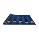 Sideview of Abstract Blue Modern Rug, abs3004