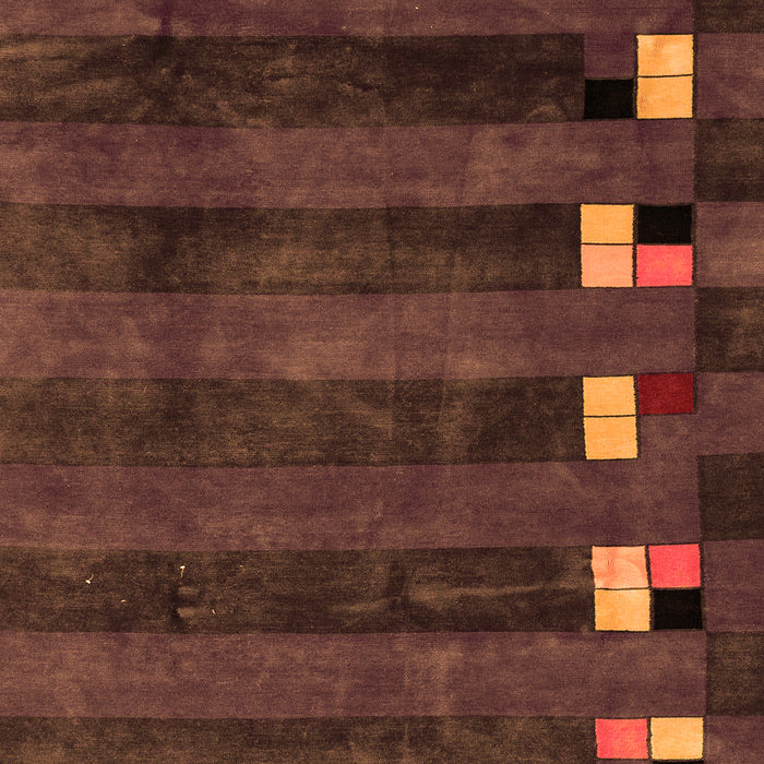 Machine Washable Abstract Orange Modern Area Rugs, wshabs3004org