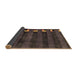 Sideview of Abstract Brown Modern Rug, abs3004brn