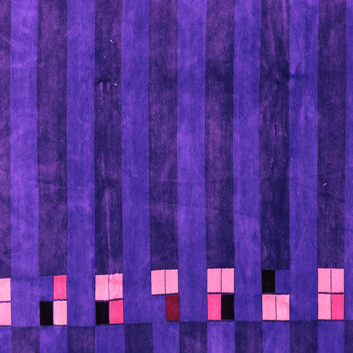 Square Machine Washable Abstract Pink Modern Rug, wshabs3004pnk