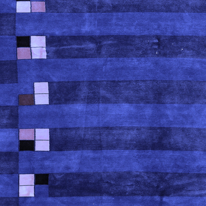 Abstract Blue Modern Rug, abs3004blu
