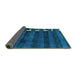 Sideview of Abstract Turquoise Modern Rug, abs3004turq