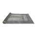 Sideview of Abstract Gray Modern Rug, abs3005gry