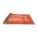 Sideview of Abstract Orange Modern Rug, abs3005org