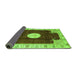 Sideview of Abstract Green Modern Rug, abs3006grn