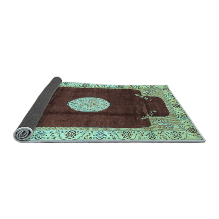 Sideview of Abstract Light Blue Modern Rug, abs3006lblu