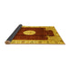 Sideview of Abstract Yellow Modern Rug, abs3006yw