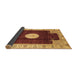 Sideview of Abstract Brown Modern Rug, abs3006brn