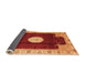 Sideview of Abstract Orange Modern Rug, abs3006org