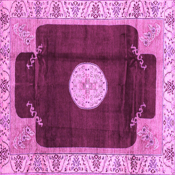 Square Abstract Purple Modern Rug, abs3006pur
