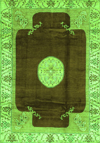 Abstract Green Modern Rug, abs3006grn