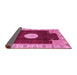 Sideview of Abstract Pink Modern Rug, abs3006pnk