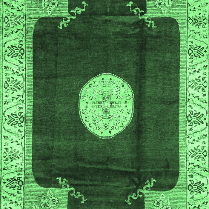 Machine Washable Abstract Emerald Green Modern Area Rugs, wshabs3006emgrn
