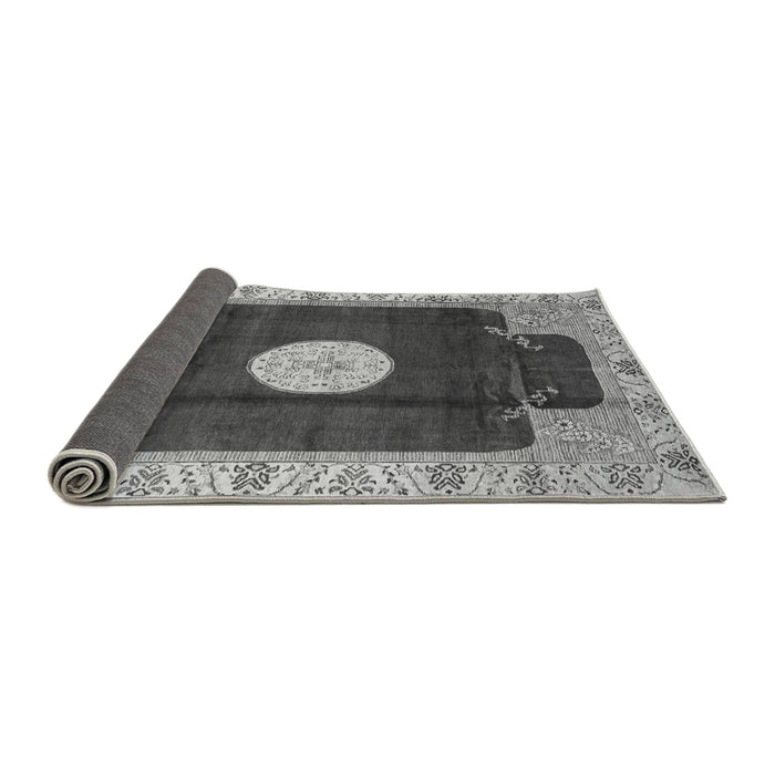 Sideview of Abstract Gray Modern Rug, abs3006gry