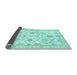 Sideview of Oriental Light Blue Traditional Rug, abs3007lblu