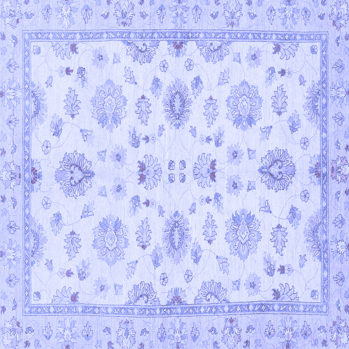 Square Oriental Blue Traditional Rug, abs3007blu