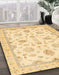 Machine Washable Abstract Orange Rug in a Family Room, wshabs3007