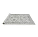 Sideview of Machine Washable Oriental Gray Traditional Rug, wshabs3007gry