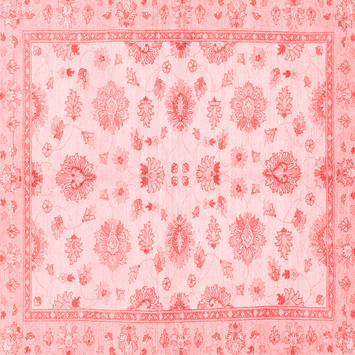 Machine Washable Oriental Red Traditional Rug, wshabs3007red