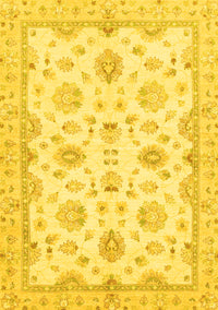 Oriental Yellow Traditional Rug, abs3007yw