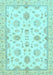 Oriental Light Blue Traditional Rug, abs3007lblu