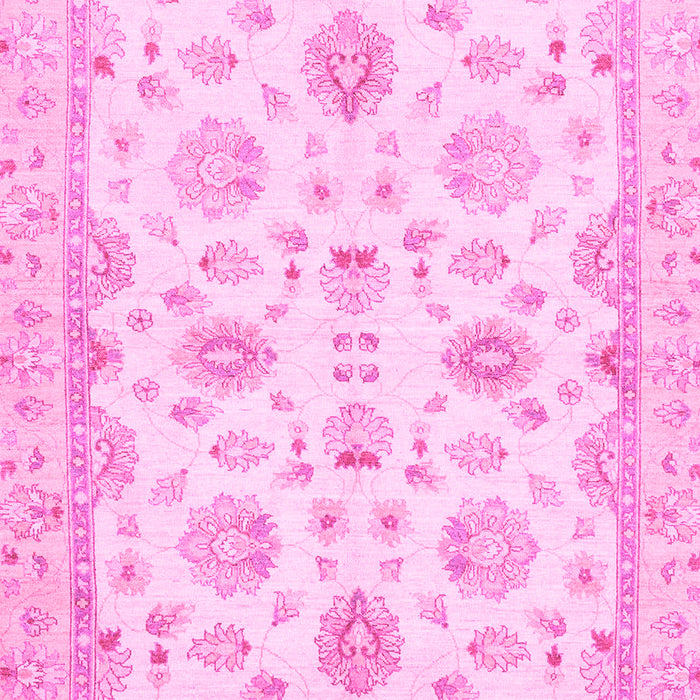 Machine Washable Oriental Pink Traditional Rug, wshabs3007pnk