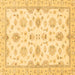 Square Oriental Brown Traditional Rug, abs3007brn