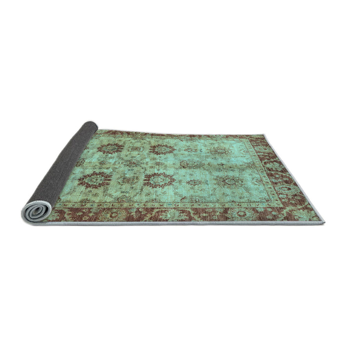 Sideview of Oriental Light Blue Traditional Rug, abs3008lblu