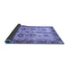 Sideview of Oriental Blue Traditional Rug, abs3008blu