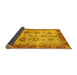 Sideview of Oriental Yellow Traditional Rug, abs3008yw