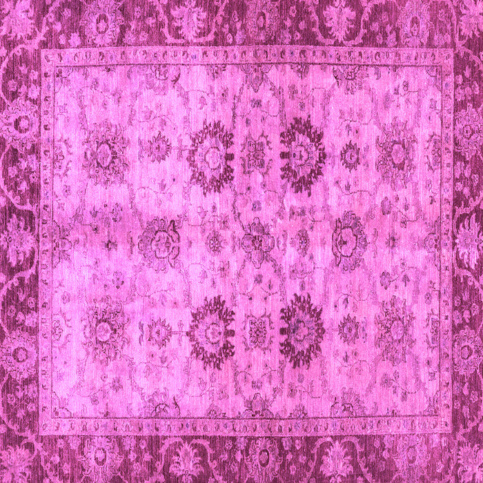 Square Machine Washable Oriental Purple Traditional Area Rugs, wshabs3008pur