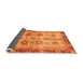 Sideview of Oriental Orange Traditional Rug, abs3008org