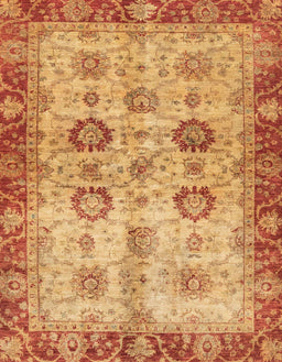 Abstract Orange Red Oriental Rug, abs3008