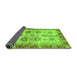 Sideview of Oriental Green Traditional Rug, abs3008grn