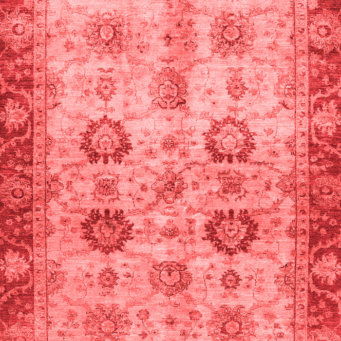 Machine Washable Oriental Red Traditional Rug, wshabs3008red